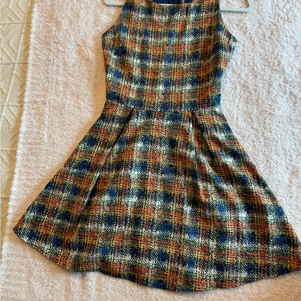 Plaid Sleeveless Dress